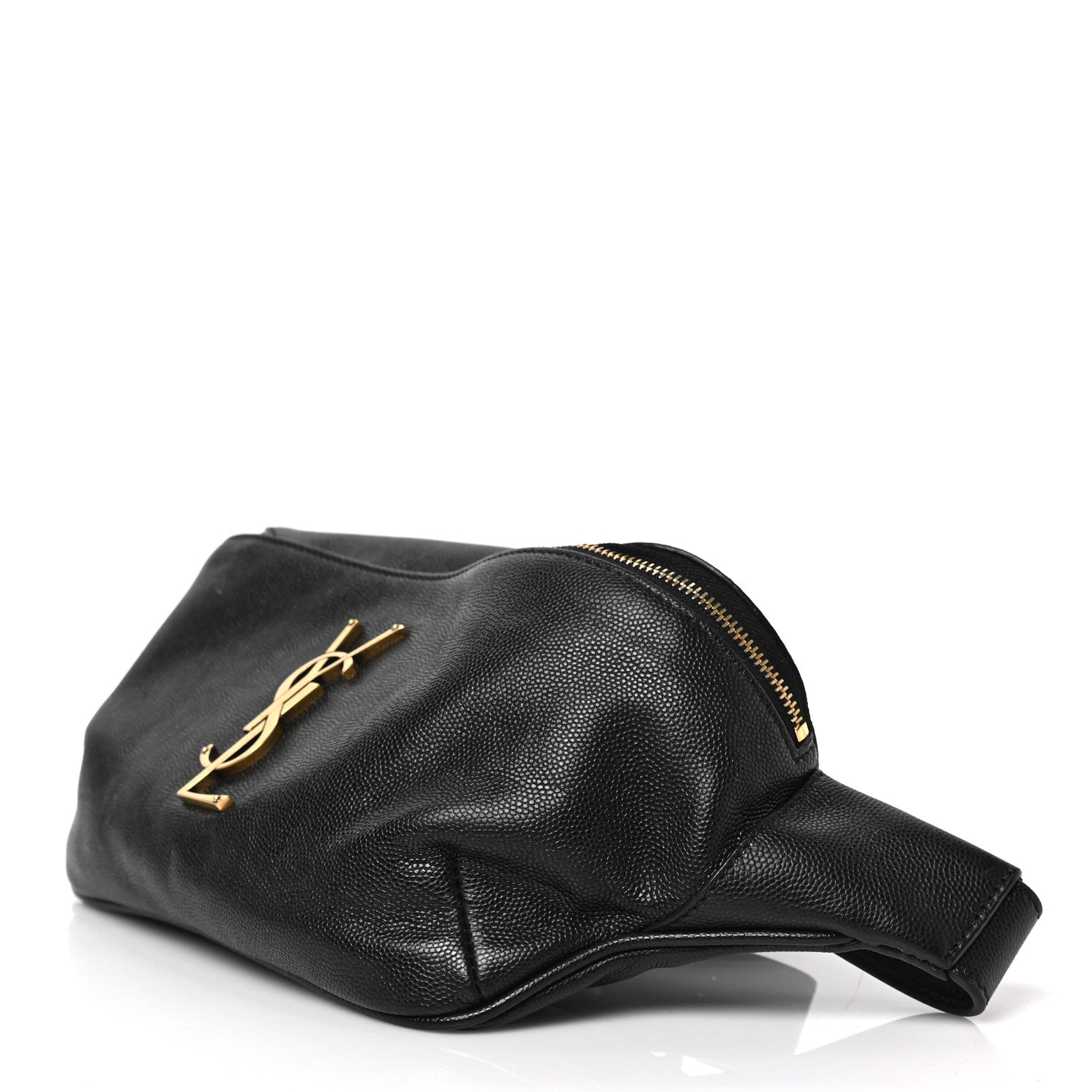 Saint Laurent Grain De Poudre Monogram Belt Bag Black 9 of 9