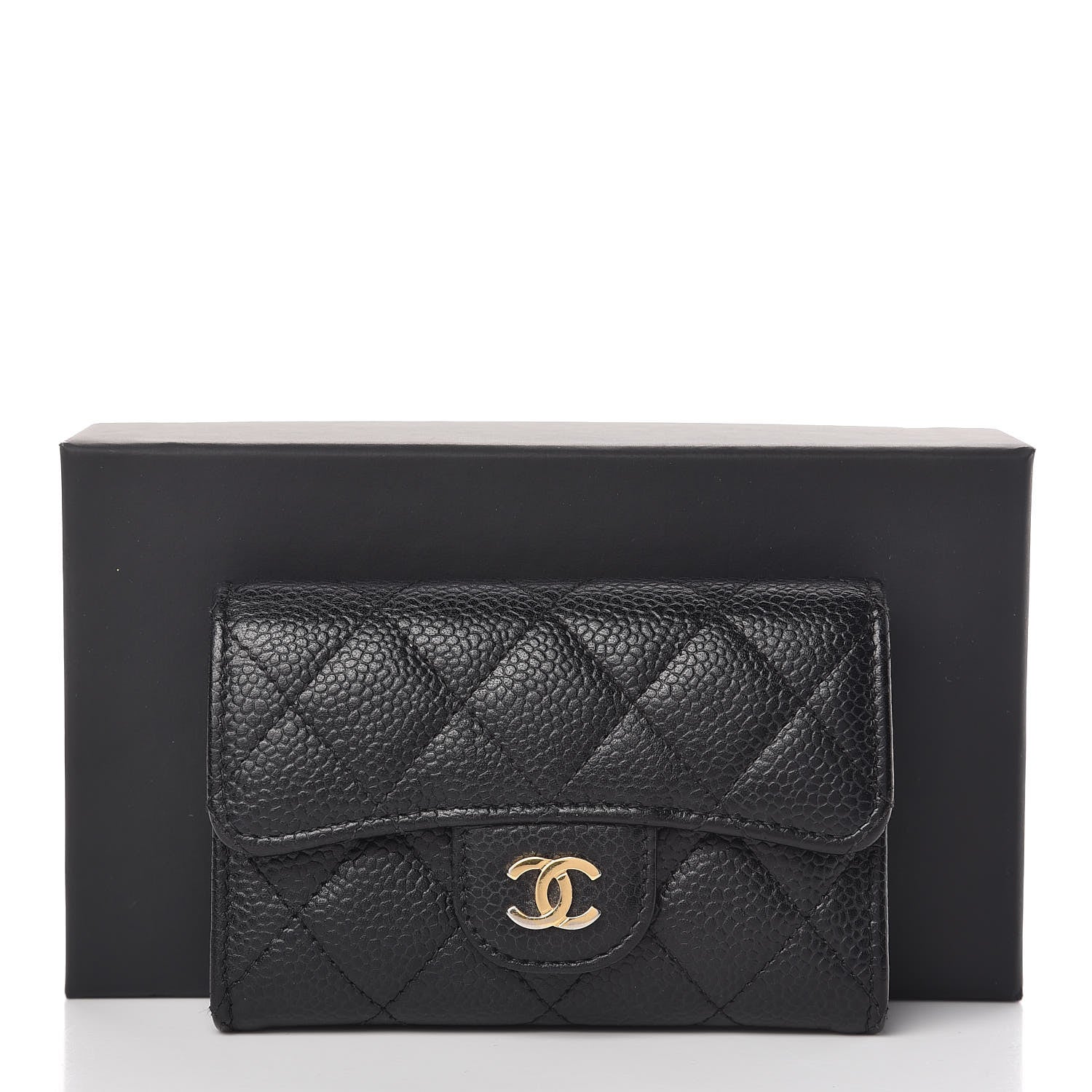 Chanel Caviar Quilted Flap Card Holder Black 9 of 9