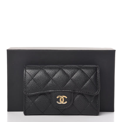 Chanel Caviar Quilted Flap Card Holder Black 9 of 9