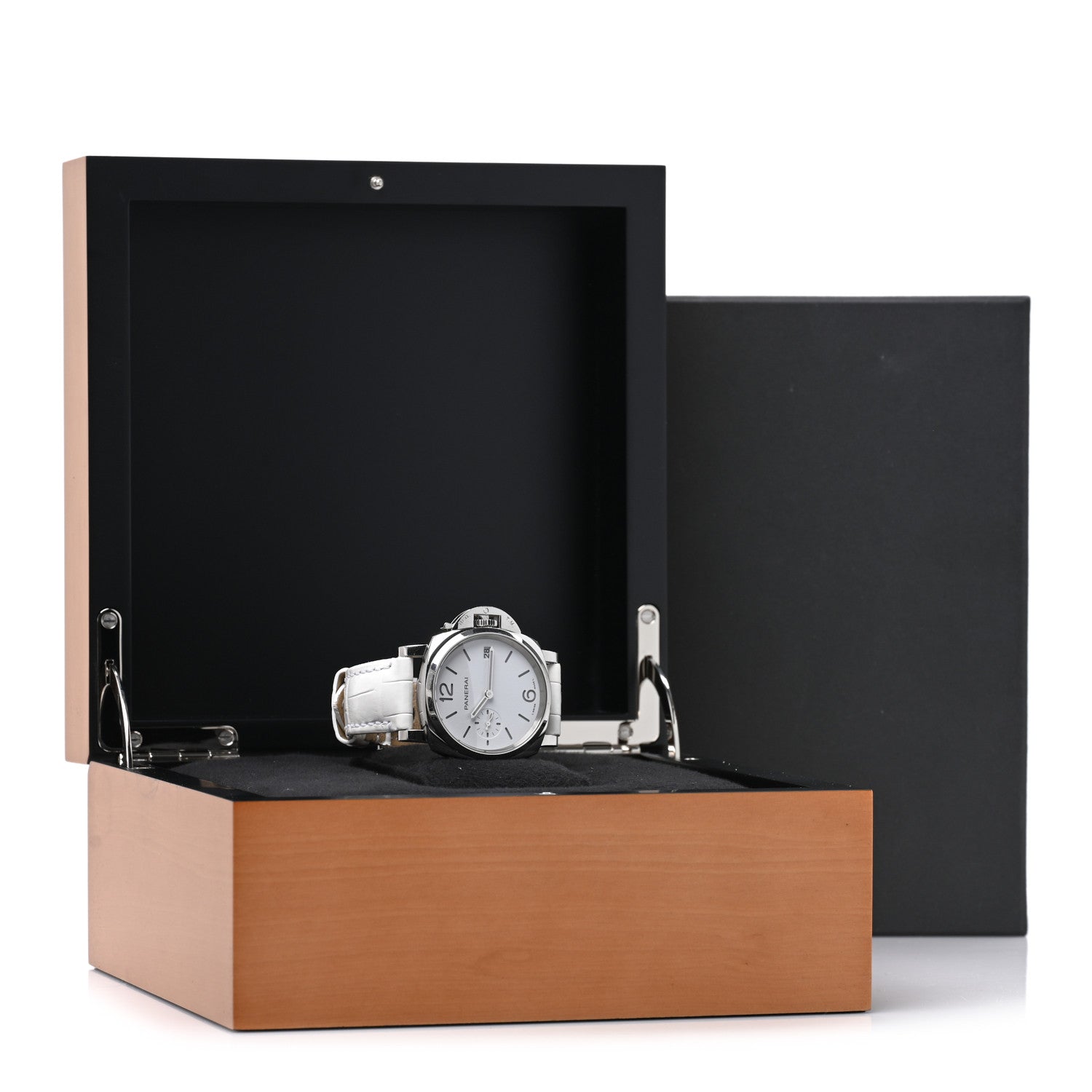 Panerai Stainless Steel Alligator 38mm Luminor Due Luna Rossa Automatic Watch White PAM01306 5 of 5