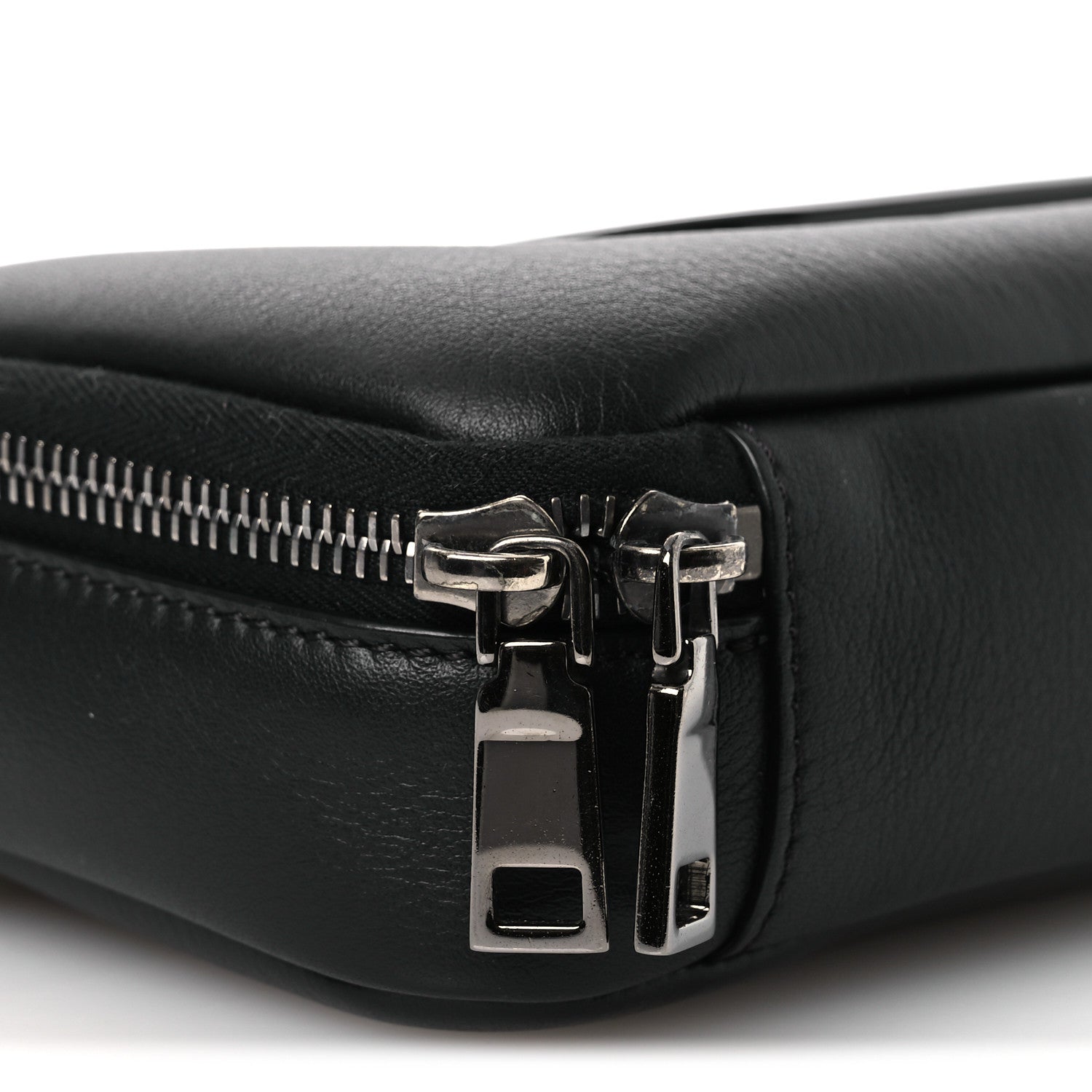 Valentino Garavani Calfskin Lacquered Vlogo Crossbody Bag Black 8 of 9