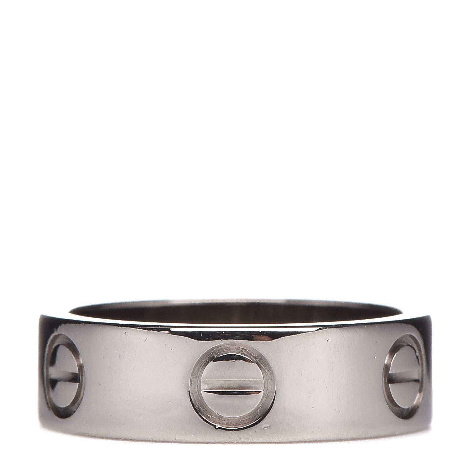Cartier 18K White Gold 5.5mm LOVE Ring 50 5.25 1 of 4
