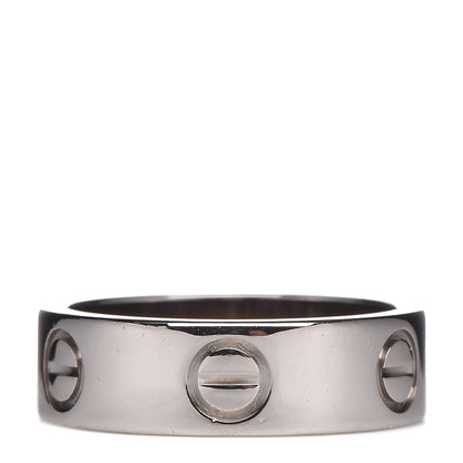 Cartier 18K White Gold 5.5mm LOVE Ring 50 5.25 1 of 4