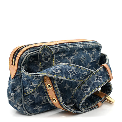 Louis Vuitton Monogram Denim Bum Bag Blue 3 of 9