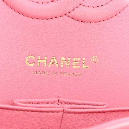 Chanel Iridescent Calfskin Quilted Medium Double Flap Pink 6 of 13
