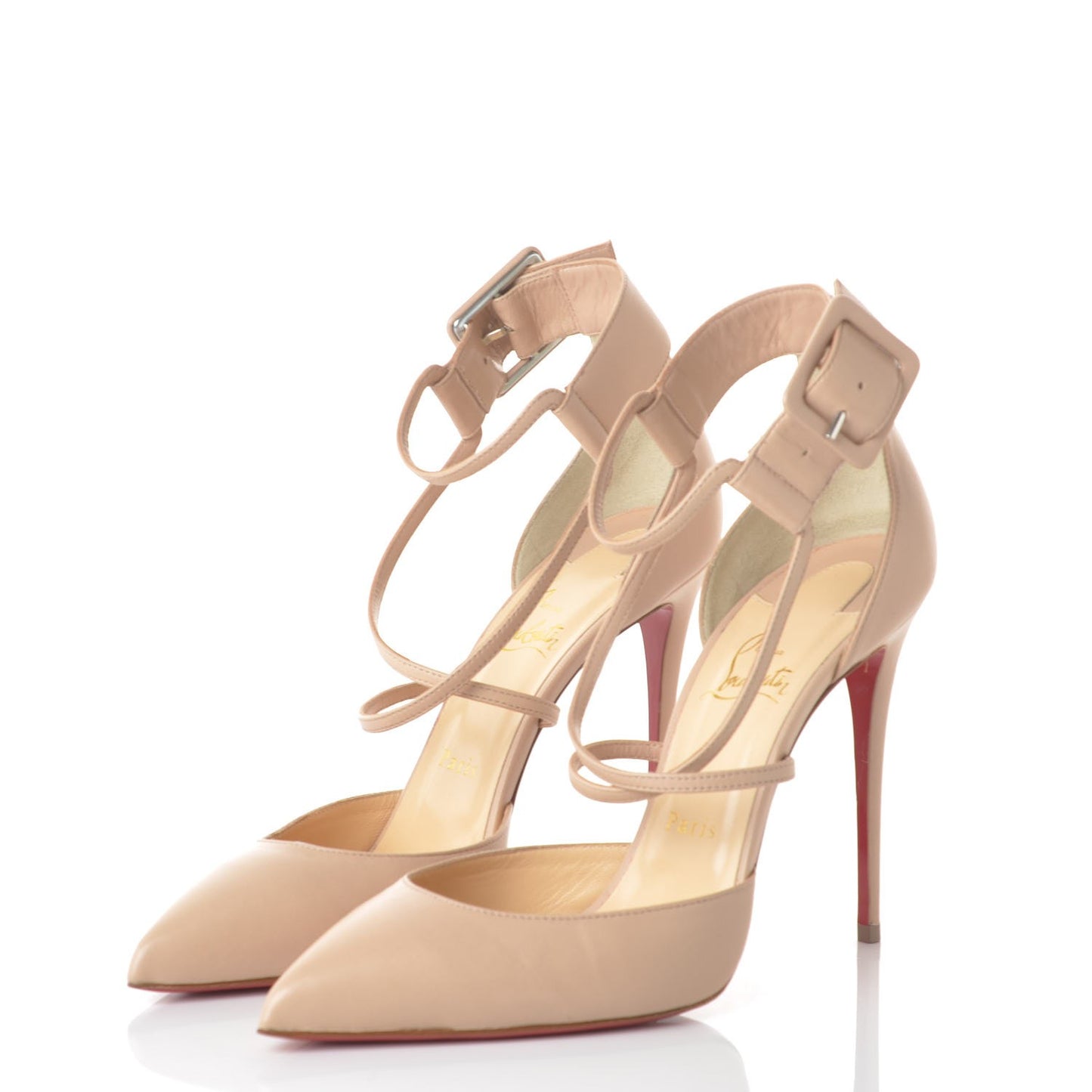 Shiny Nappa Suzanna 100 Pumps 40 Nude