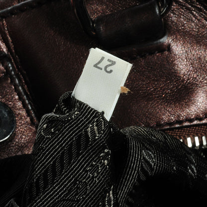 Prada Nappa Mordore Stripes Shoulder Bag Ribes 9 of 9