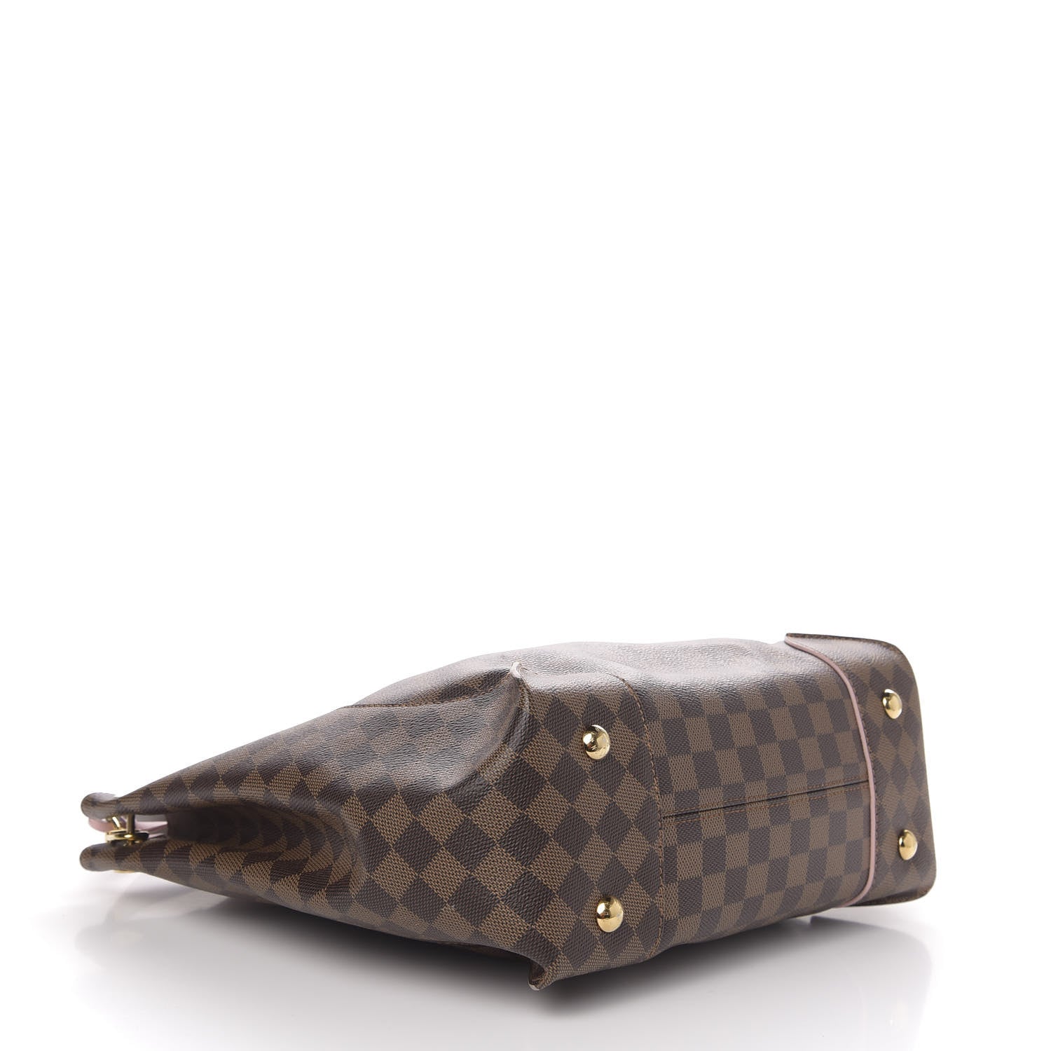 Louis Vuitton Damier Ebene Caissa Hobo Rose Ballerine 4 of 9