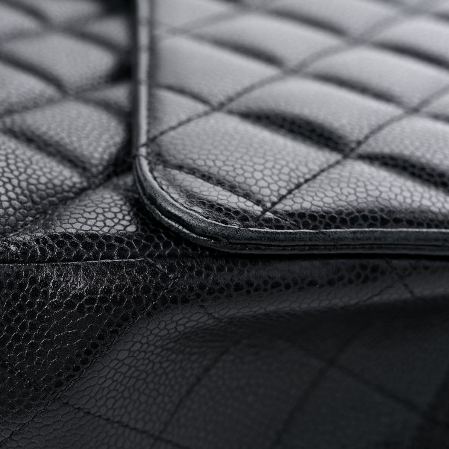 Chanel Caviar Quilted Maxi Single Flap Black 13 of 14