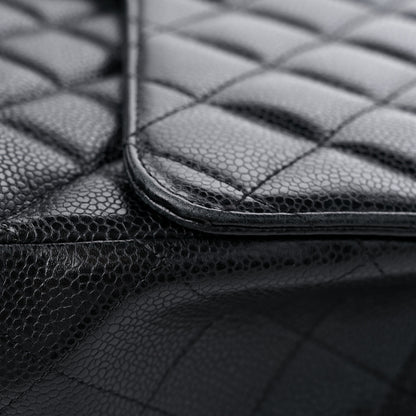 Chanel Caviar Quilted Maxi Single Flap Black 13 of 14