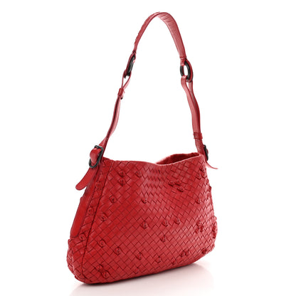 Bottega Veneta Nappa Intrecciato Naruto Knot Hobo Fraise 3 of 14