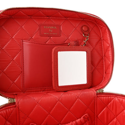 Chanel Caviar Quilted Large Vanity Pouch Red 6 of 19