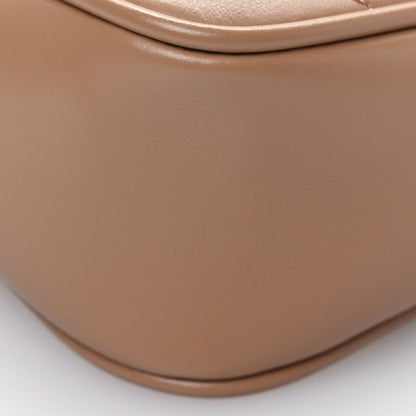 Gucci Calfskin Matelasse Monochrome Super Mini GG Marmont Shoulder Bag Camelia 10 of 11