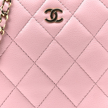 Chanel Caviar Quilted Clutch with Chain Pink 8 of 10