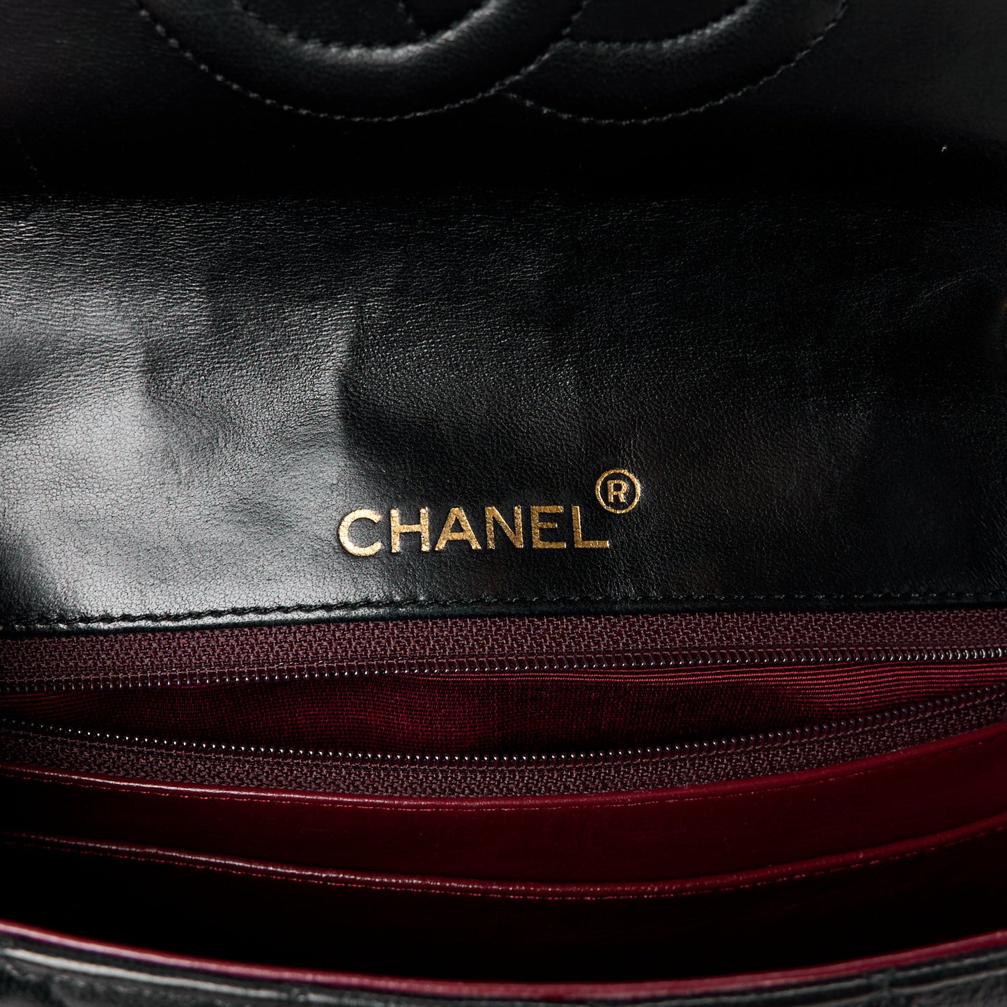 Lambskin Quilted Small Single Flap Black