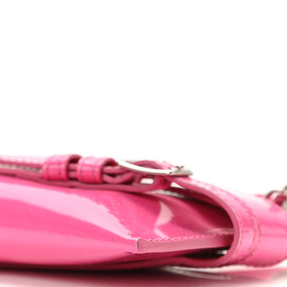 Burberry Patent Bridle Calfskin Parmoor Clutch Bag Pink 11 of 11