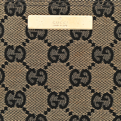 Gucci Monogram Web Boat Pochette Black 9 of 15