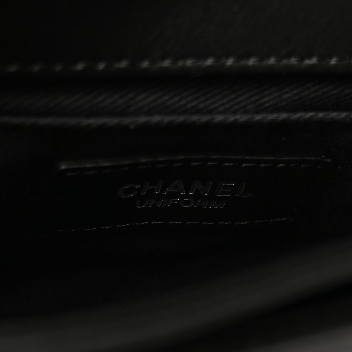 Chanel Calfskin Quilted CC Uniform Flap Belt Bag Black 6 of 10