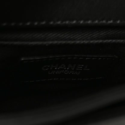 Chanel Calfskin Quilted CC Uniform Flap Belt Bag Black 6 of 10