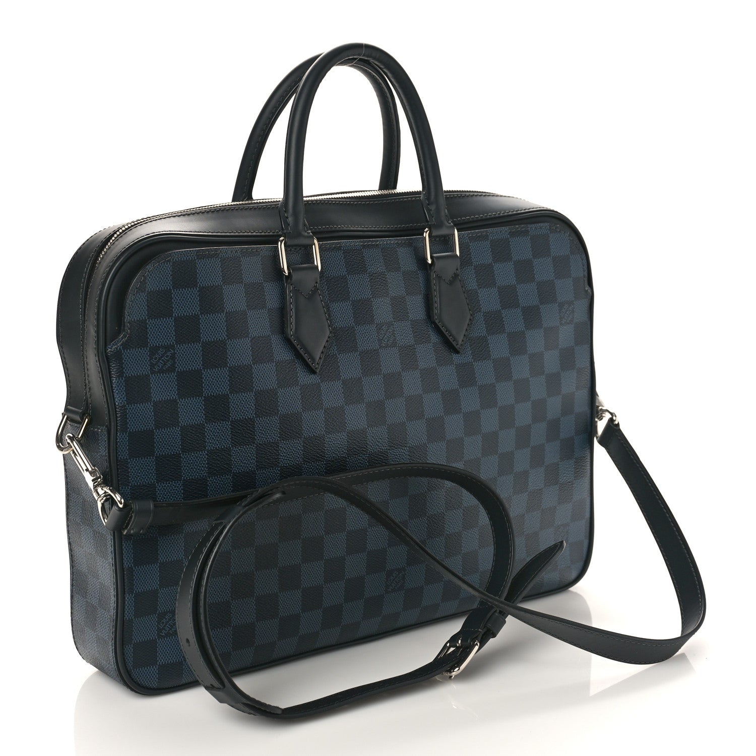 Louis Vuitton Damier Cobalt Dandy MM Briefcase 2 of 8