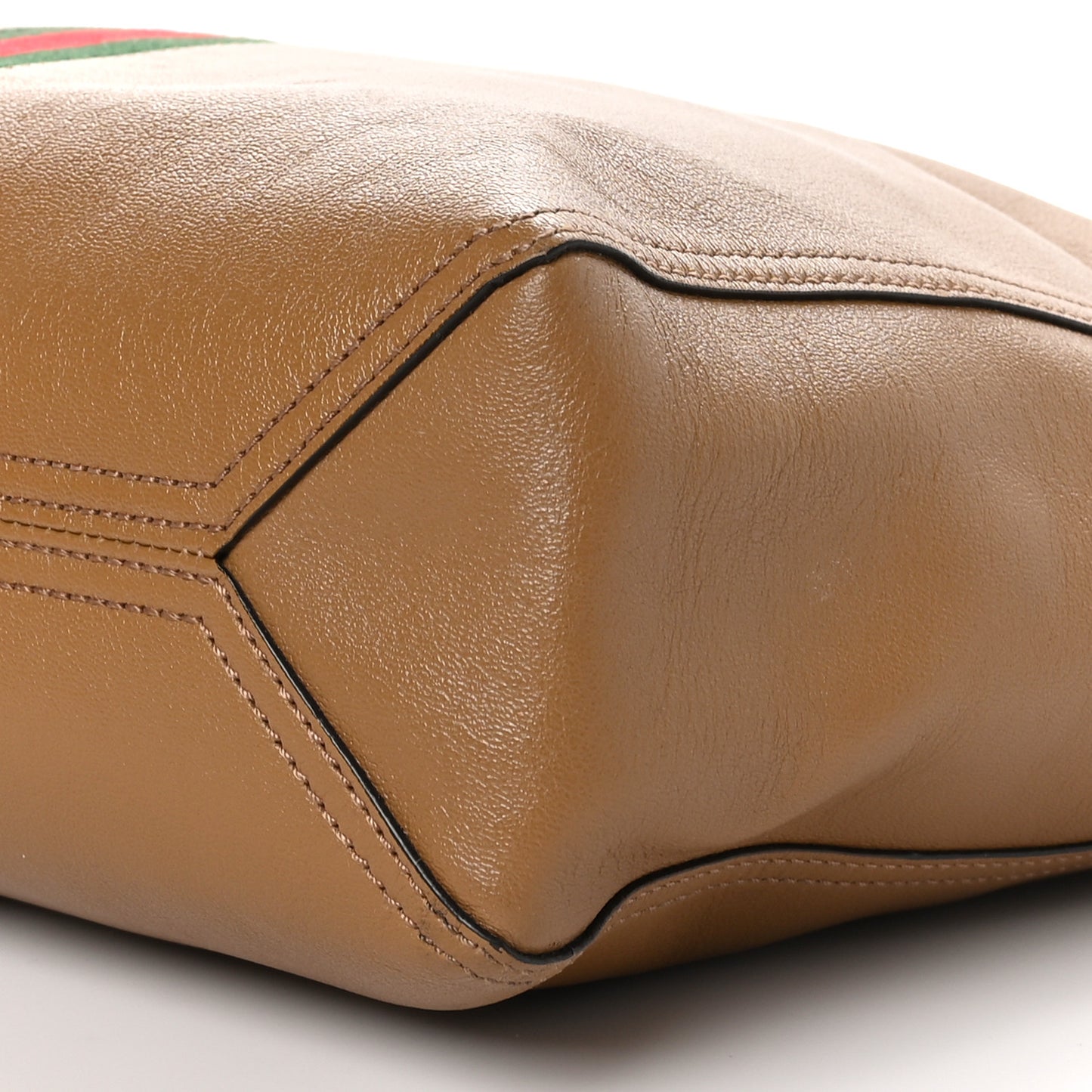 Calfskin New Sakai Lux Web Medium Dahlia Tote Quarz Beige