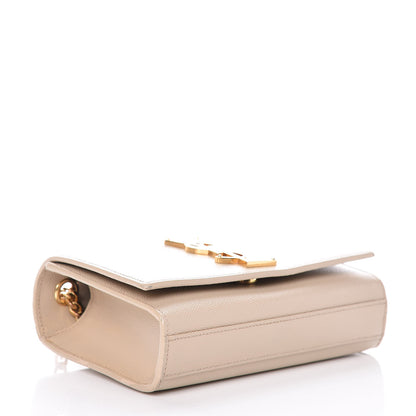 Saint Laurent Grain De Poudre Small Monogram Kate Satchel Nude Powder 4 of 14