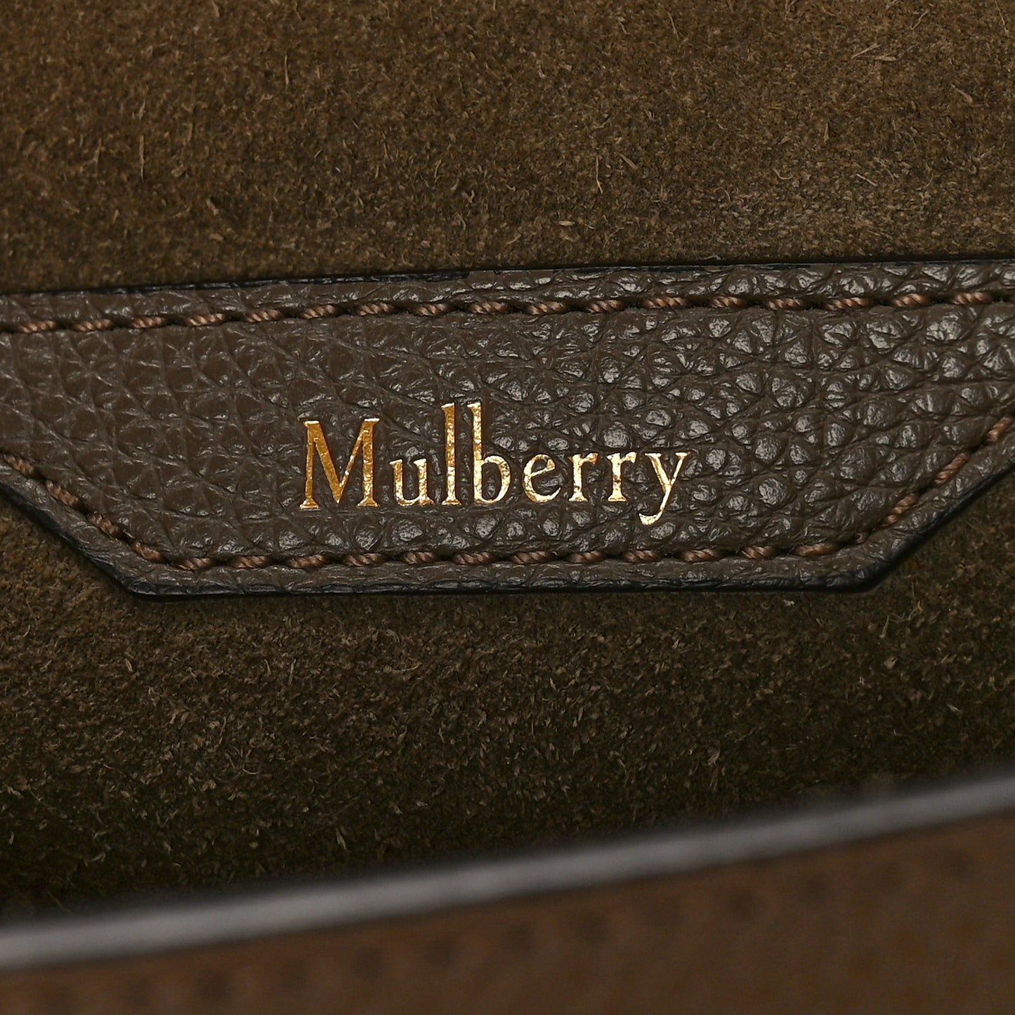 Small Classic Grain Calfskin Amberley Satchel Solid Grey