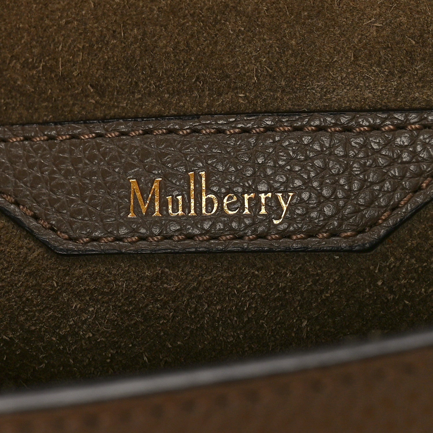 Mulberry Small Classic Grain Calfskin Amberley Satchel Solid Grey 6 of 9
