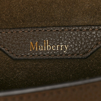 Mulberry Small Classic Grain Calfskin Amberley Satchel Solid Grey 6 of 9