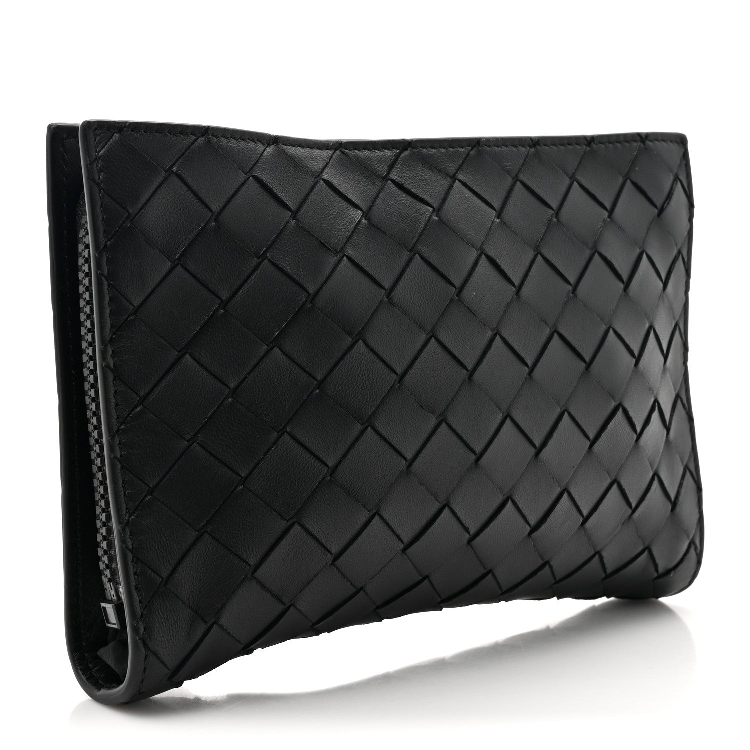 Bottega Veneta Nappa Nylon Intreccio Packable Backpack Black 6 of 16