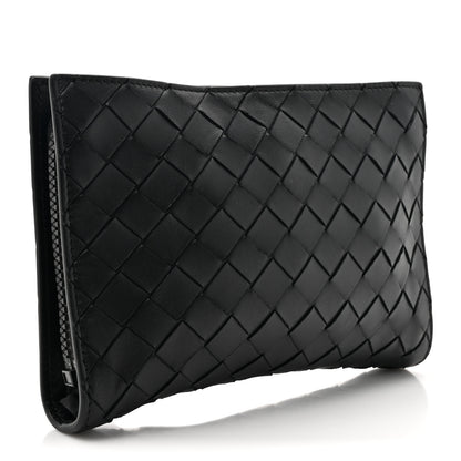 Bottega Veneta Nappa Nylon Intreccio Packable Backpack Black 6 of 16