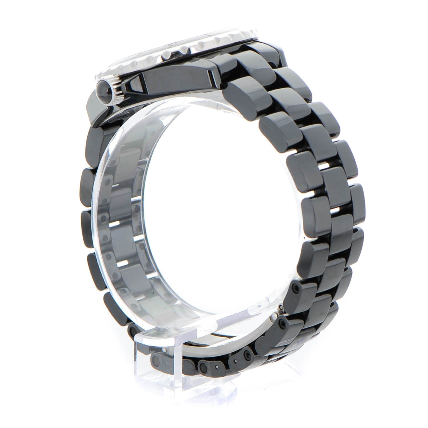 Chanel Stainless Steel Ceramic 33mm J12 Quartz Watch Black 4 of 9