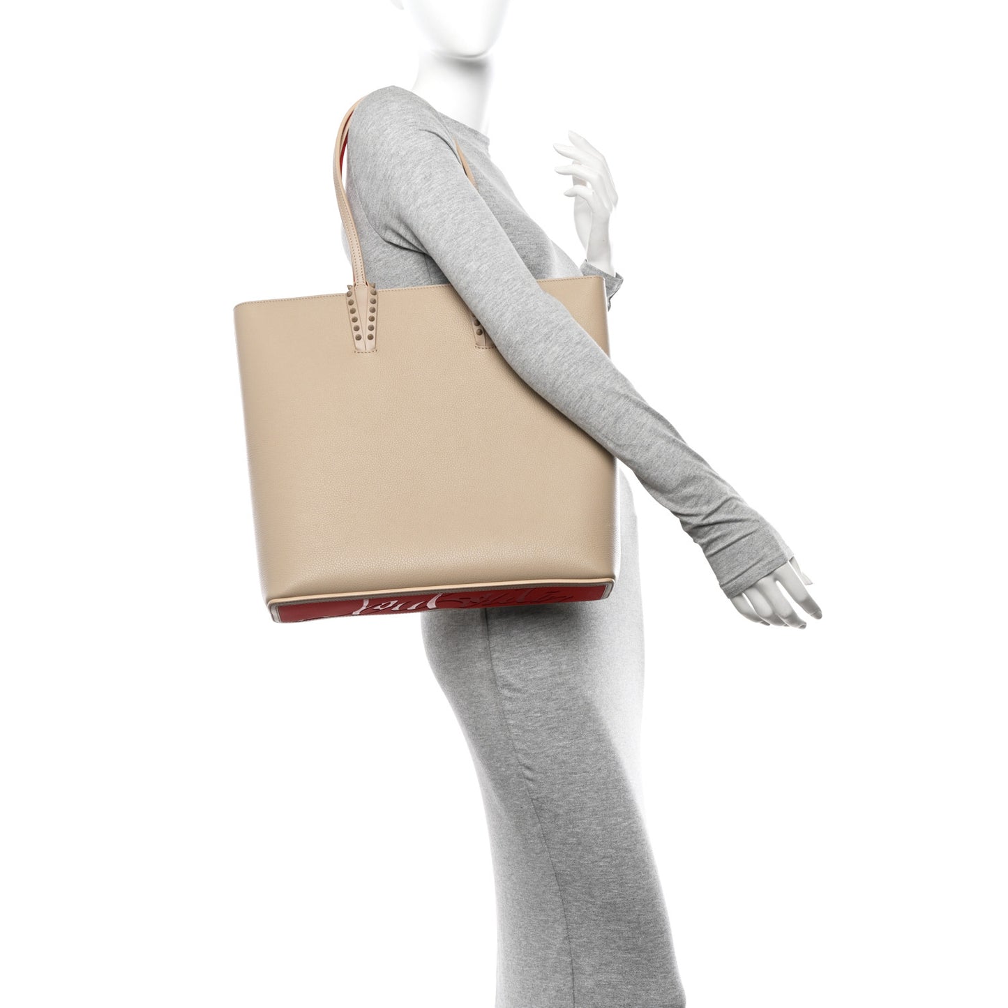 Calfskin Empire Spikes Cabata Tote Saharienne