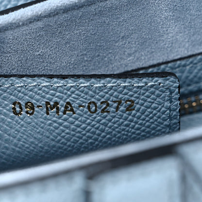 Christian Dior Grained Calfskin Saddle Bag With Strap Horizon Blue 7 of 9