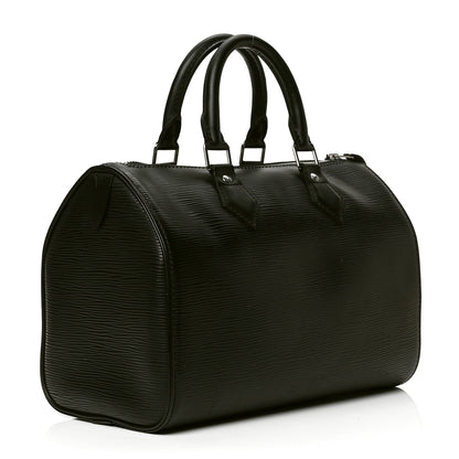 Louis Vuitton Epi Speedy 25 Black 2 of 4