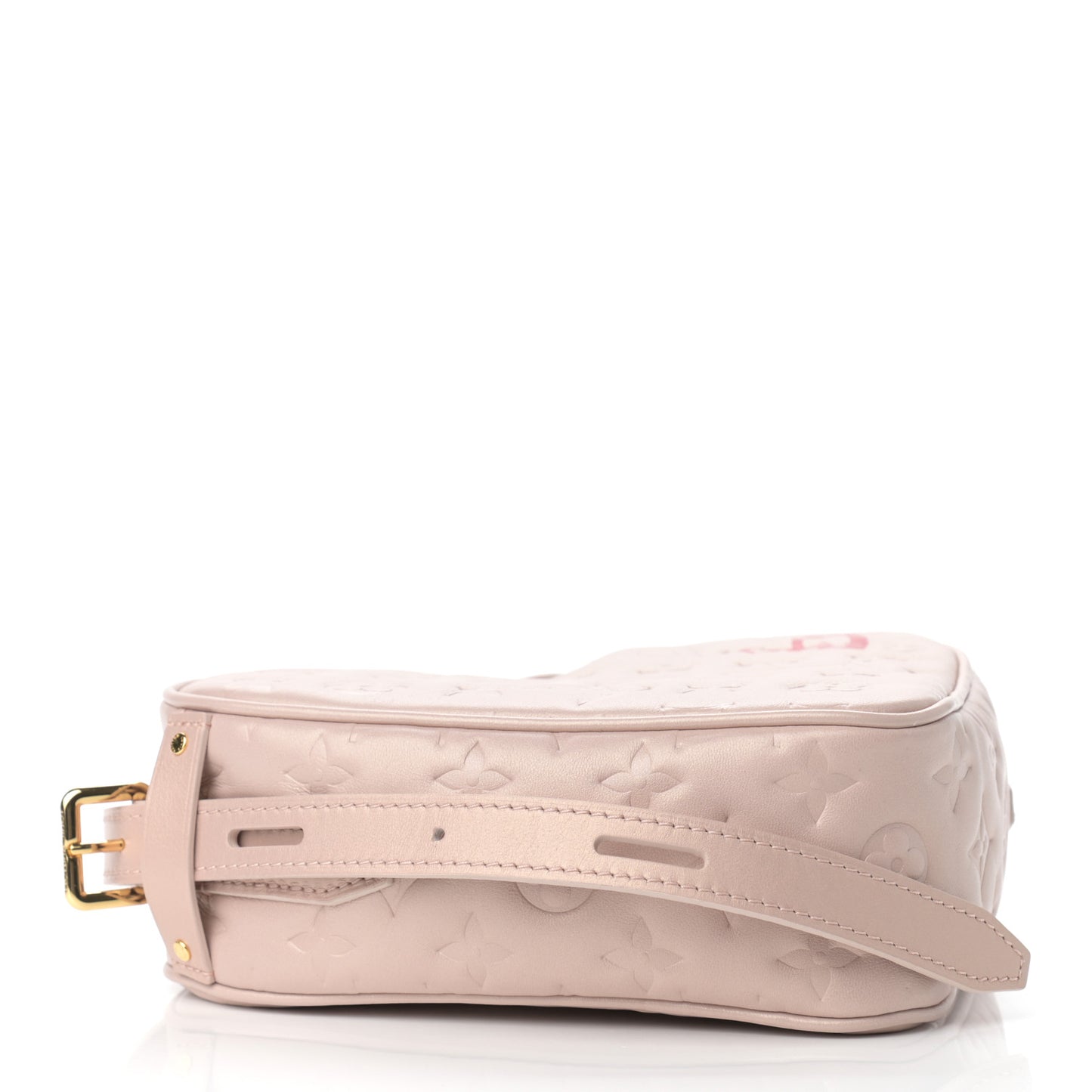 Lambskin Embossed Monogram Fall In Love Sac Coeur Light Pink