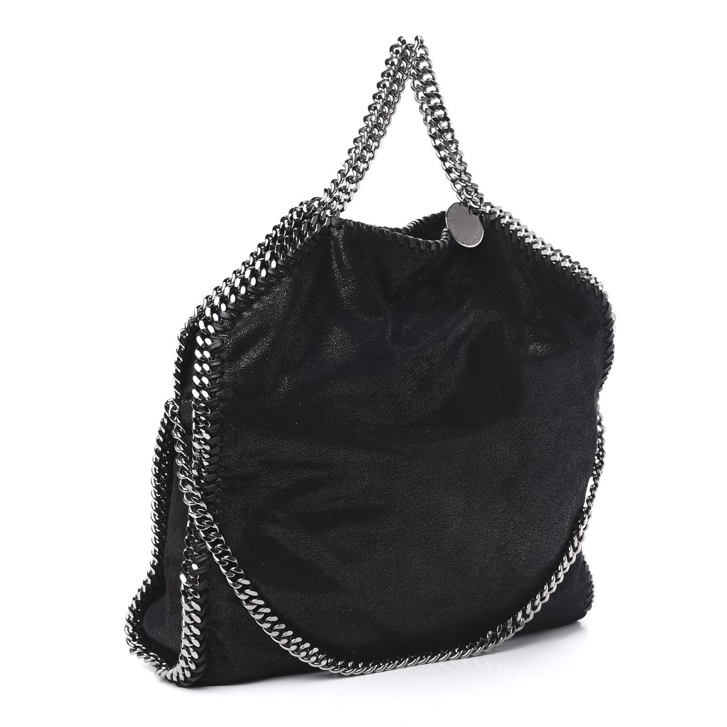 Shaggy Deer Falabella Fold Over Tote Black