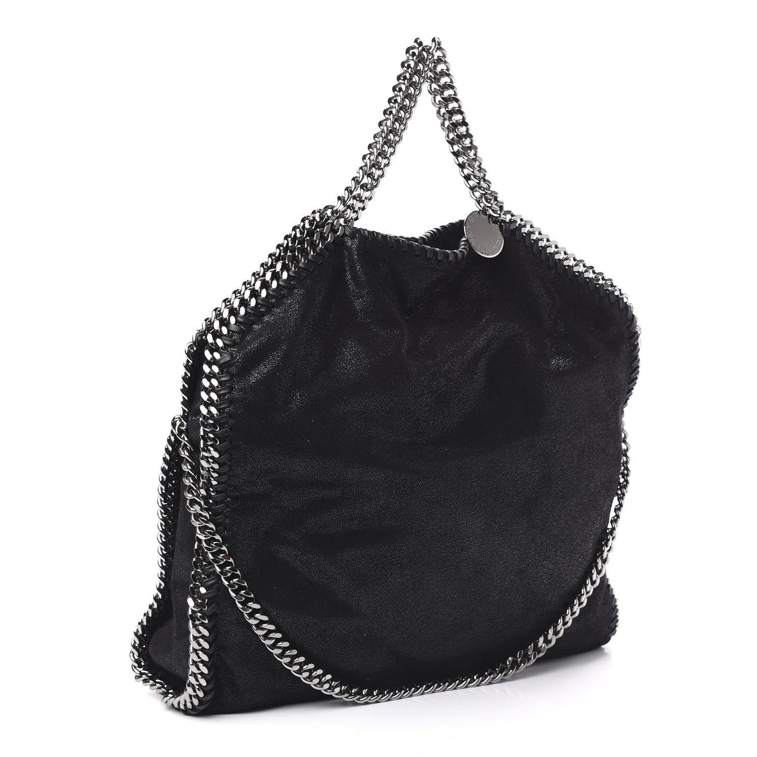 Stella McCartney Shaggy Deer Falabella Fold Over Tote Black 3 of 10