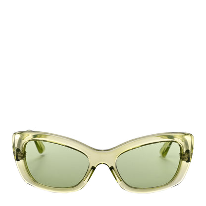 Prada Cat Eye Sunglasses SPR 19M Transparent Green 4 of 6
