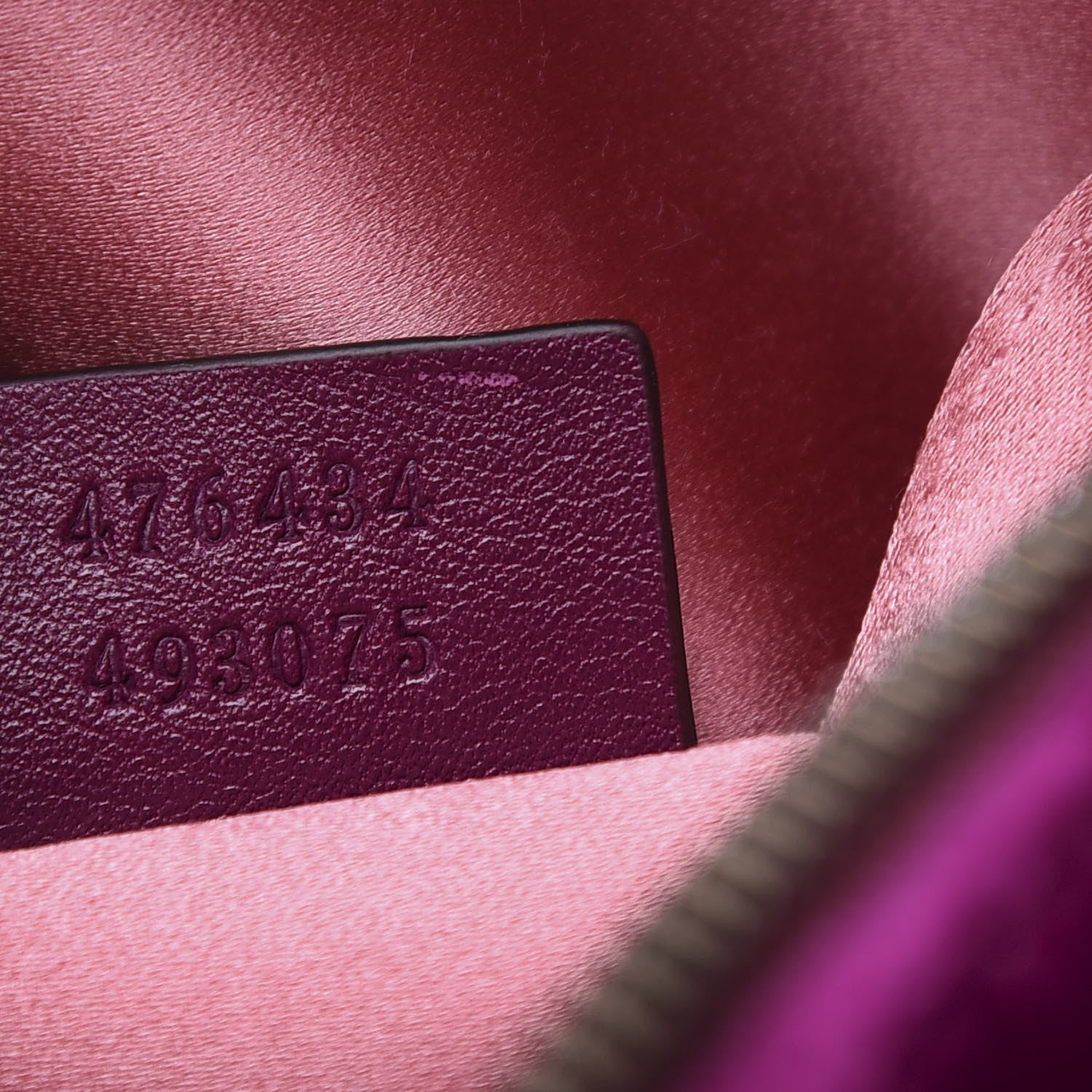 Gucci Velvet Matelasse GG Marmont Belt Bag 85 34 Fuchsia Violet Cyclamen 6 of 11