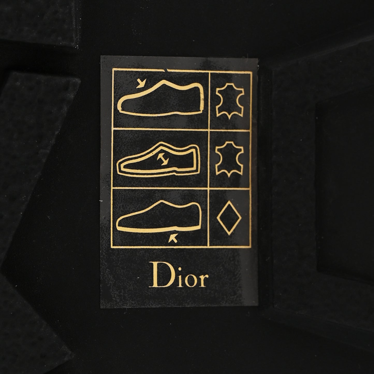 Brushed Calfskin Rubber Dioriron Derby Flat Shoes 41 Black