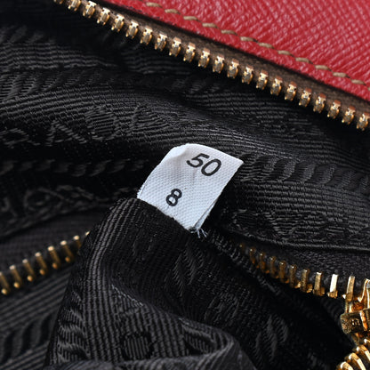 Prada Saffiano Lux Bowler Fuoco 7 of 11