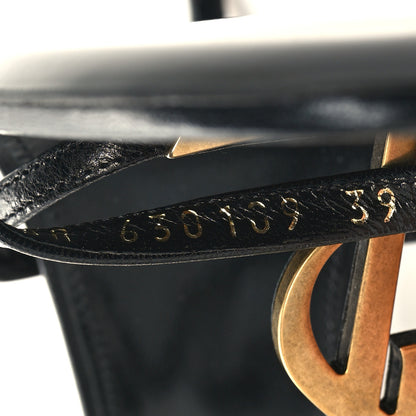 Saint Laurent Calfskin Cassandra 100 Ankle Strap Sandals 39 Black Gold 6 of 9