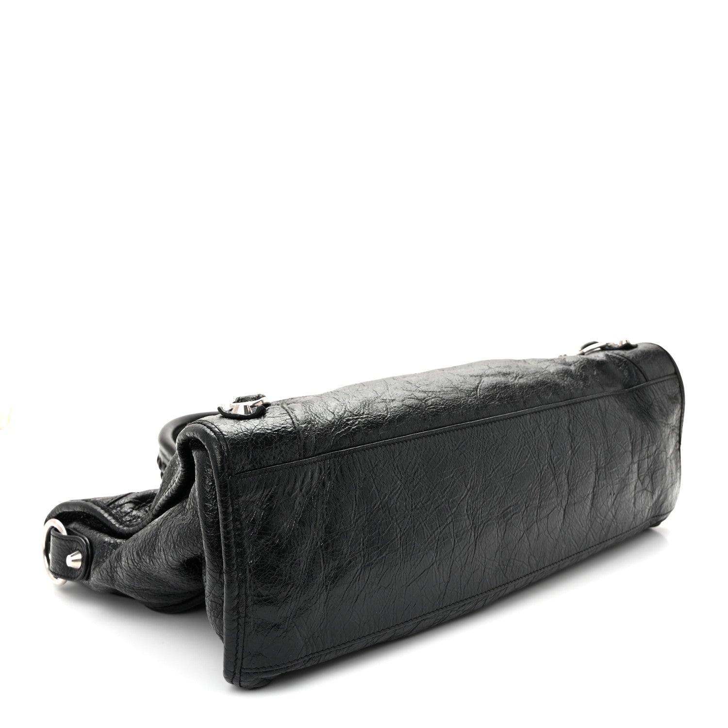 Balenciaga Agneau Arena Silver Hardware Medium Le City Black 4 of 10