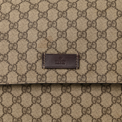 Gucci GG Plus Monogram Messenger Diaper Bag Dark Brown 9 of 16
