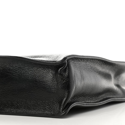 Chanel Shiny Aged Calfskin North South Shopping Bag Black 10 of 10