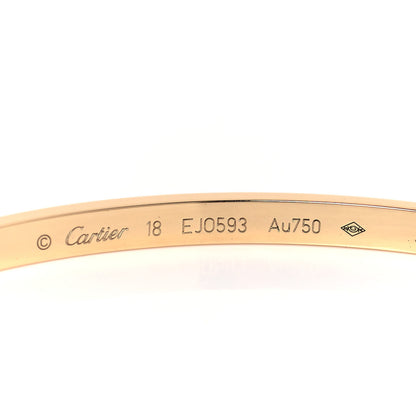 Cartier 18K Yellow Gold Small LOVE Bracelet 18 4 of 6
