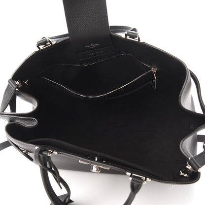 Louis Vuitton Calfskin Lockme Day Black 5 of 10