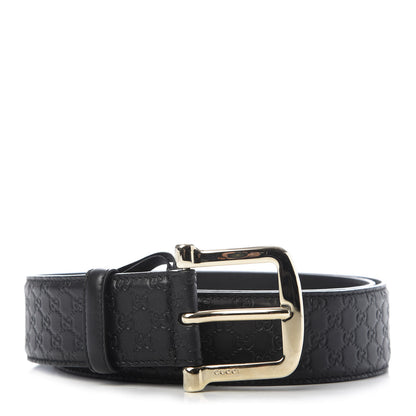 Gucci Soft Microguccissima Margaux Calfskin Belt 95 38 Black 1 of 4