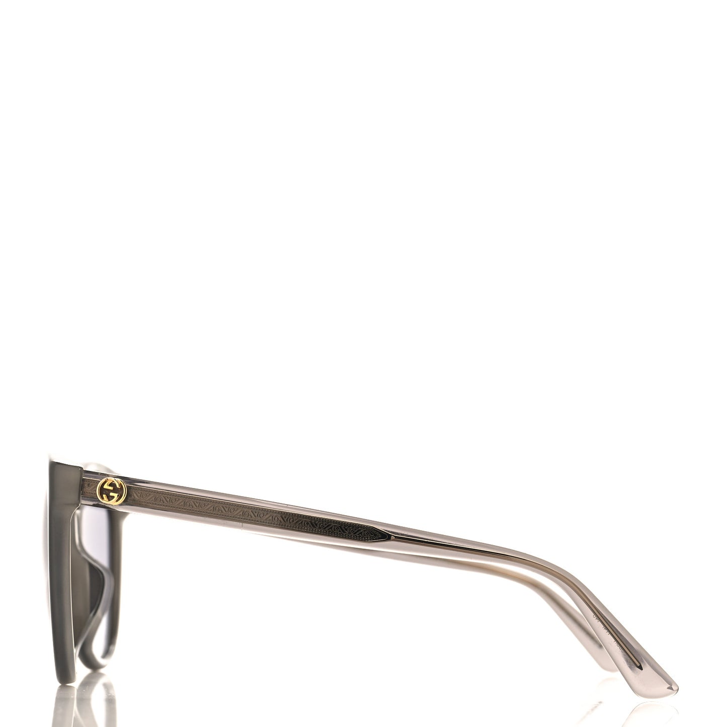 Acetate Round Frame Sunglasses GG3835/F Grey Pearl